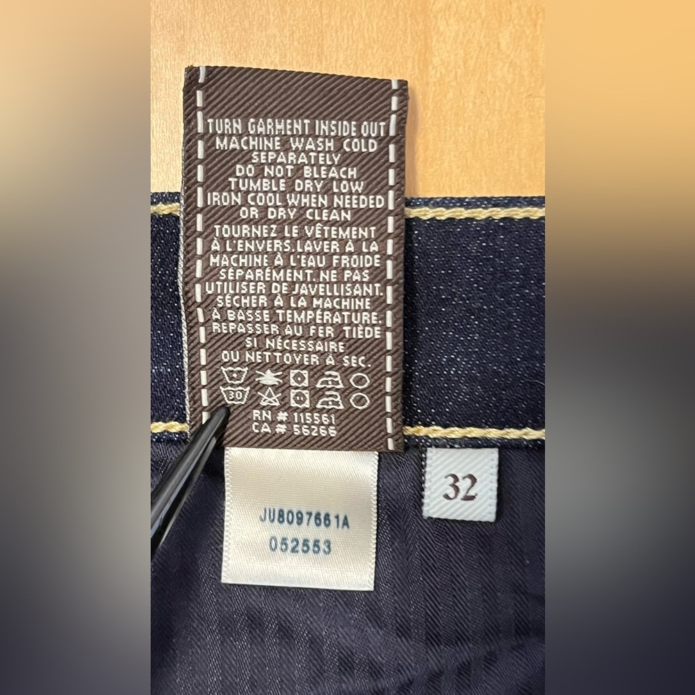 NWOT - 7 For All Mankind “Ankle Gwenevere” Style Dark Indigo Skinny Jeans- Sz 32 - Picture 6 of 9